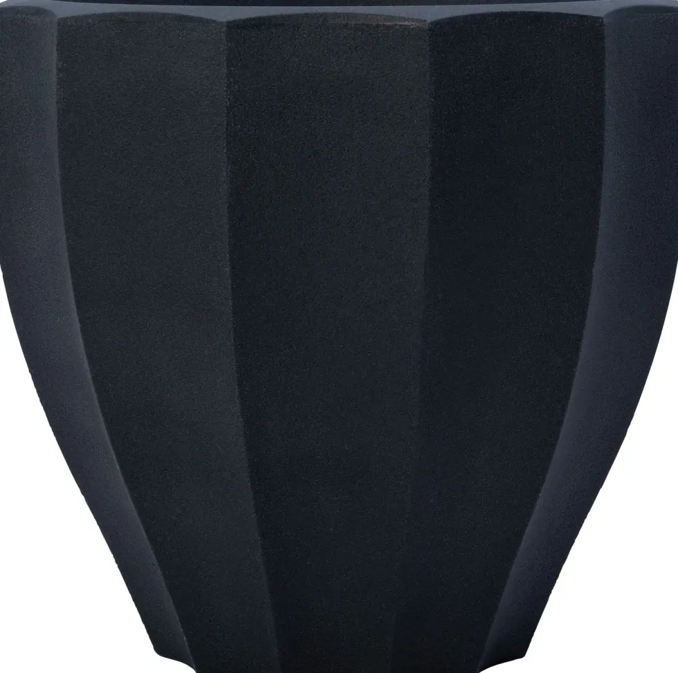 Intratuin bloempot Ipoh zwart D 60 H 54 cm