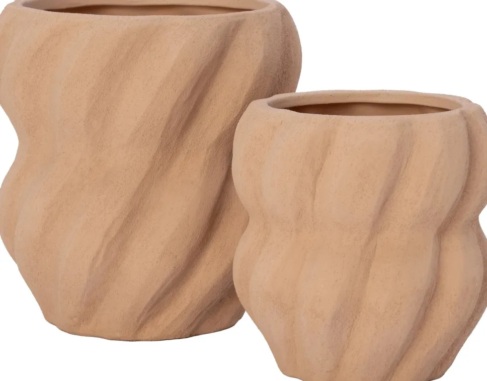 Intratuin bloempot Irina bruin D 14,5 H 14 cm