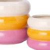 Intratuin bloempot Jairo crème / oranje / roze D 16,5 H 13,8 cm