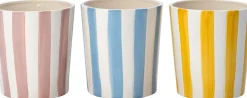 Intratuin bloempot Jake wit / blauw D 8 H 9 cm