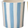 Intratuin bloempot Jake wit / blauw D 15 H 16 cm
