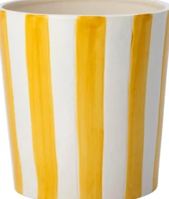 Intratuin bloempot Jake wit / geel D 15 H 16 cm