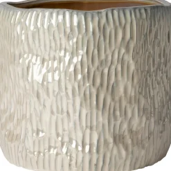 Intratuin bloempot Jari crème D 25 H 25 cm