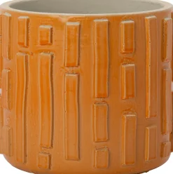 Intratuin bloempot Jean oranje D 14,5 H 13 cm