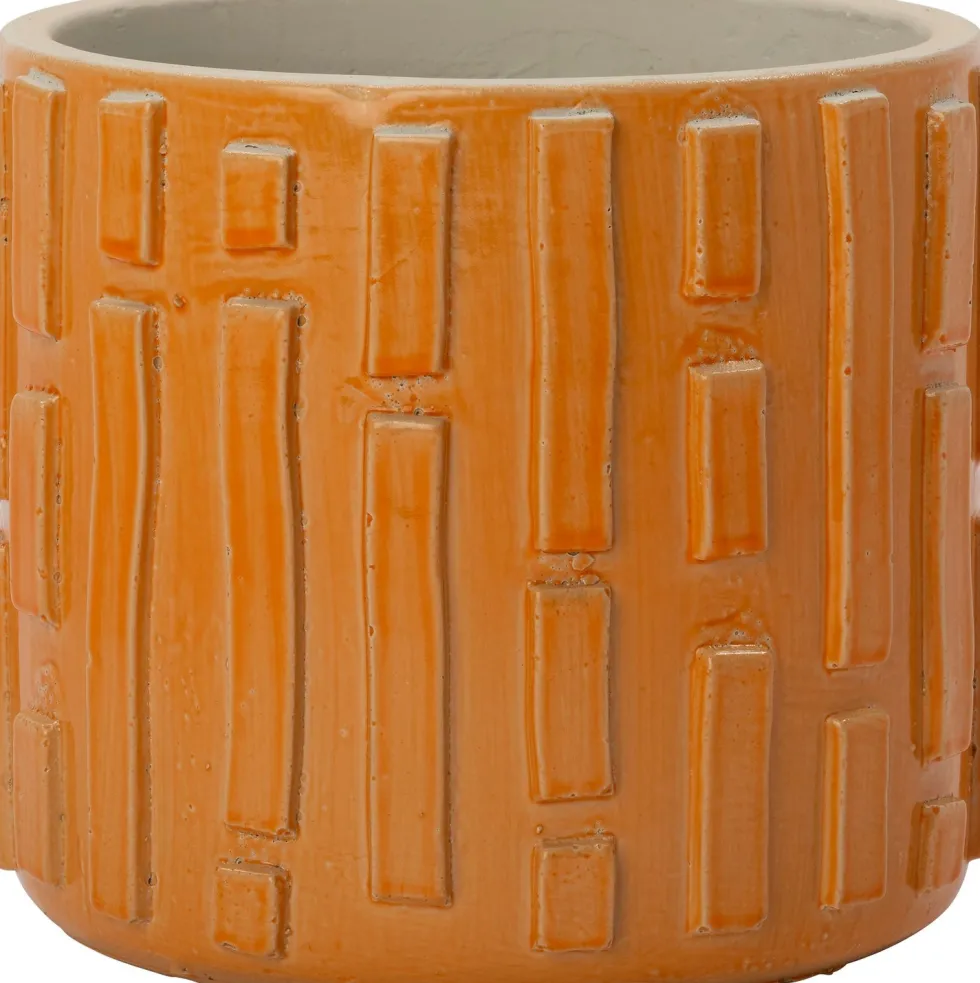 Intratuin bloempot Jean oranje D 14,5 H 13 cm