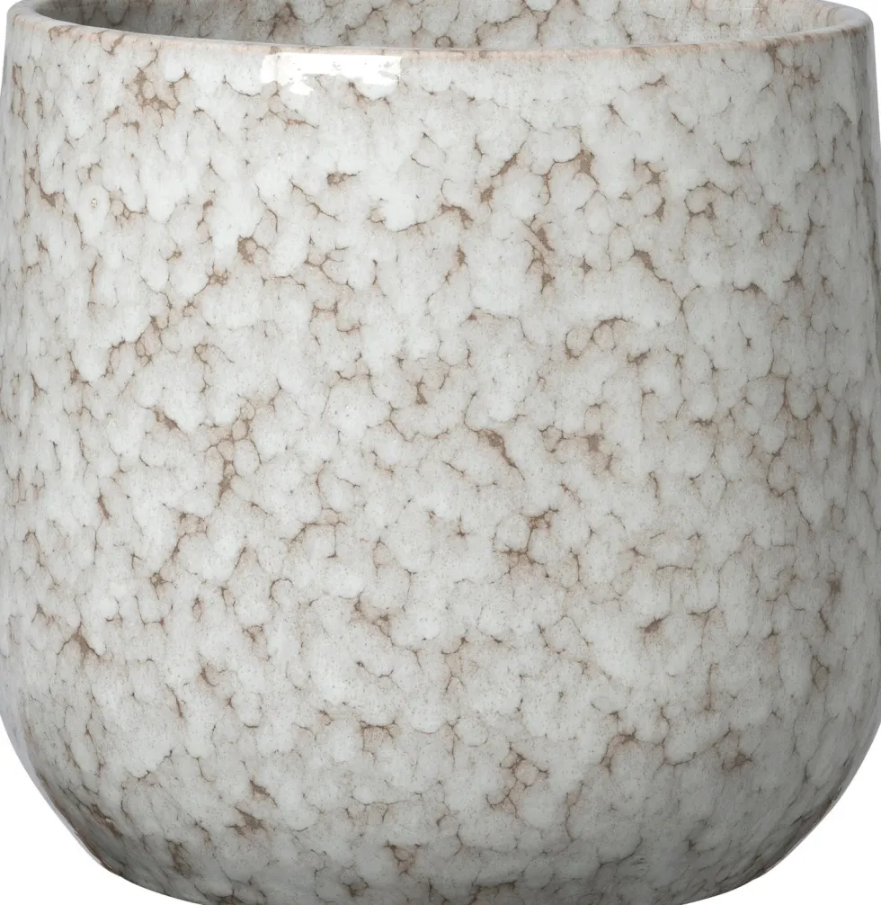 Intratuin bloempot Jinan crème D 29 H 27 cm