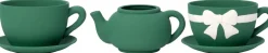 Intratuin bloempot Jody theepot groen 26 x 19 x 12 cm