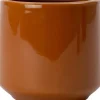 Intratuin bloempot Jolie oranje / bruin D 8 H 8 cm