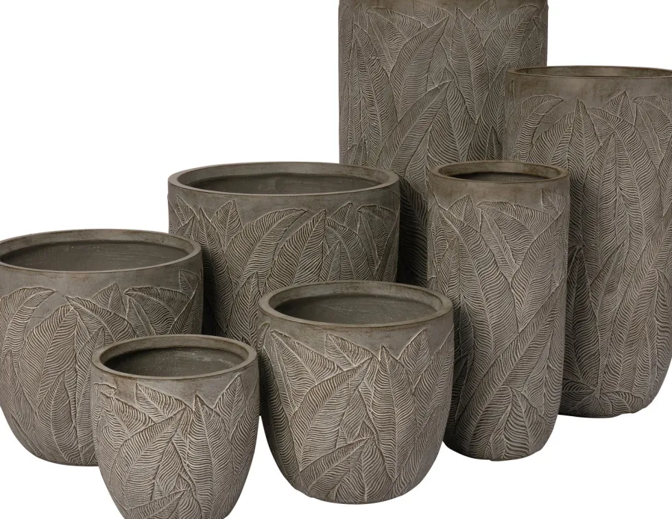 Intratuin bloempot Joris grijs D 44 H 78,5 cm