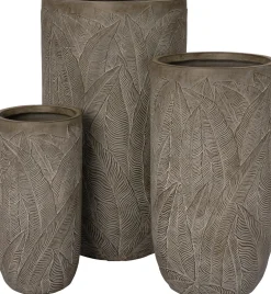 Intratuin bloempot Joris grijs D 44 H 78,5 cm