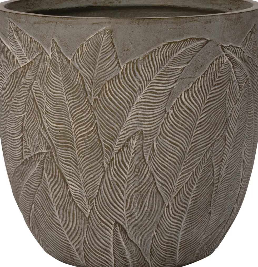 Intratuin bloempot Joris grijs D 37,5 H 35 cm
