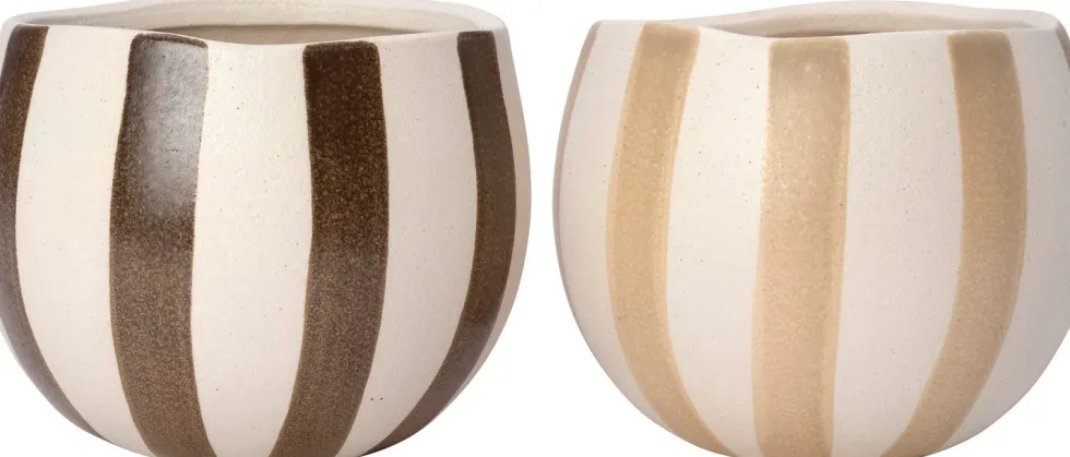 Intratuin bloempot Jude beige D 16,7 H 13,8 cm