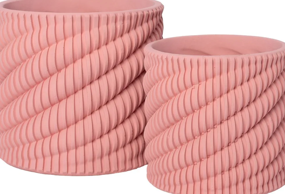Intratuin bloempot Kari roze D 14 H 13 cm