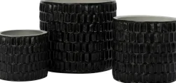 Intratuin bloempot Kenzi zwart D 18 H 16 cm
