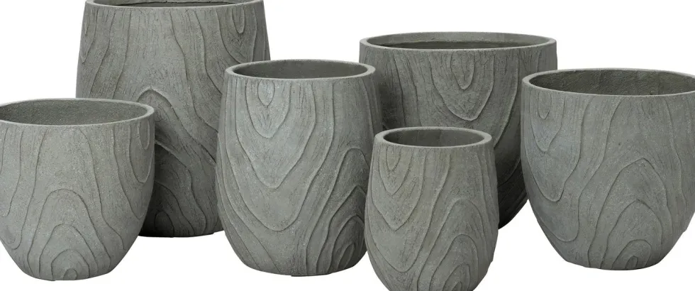 Intratuin bloempot Kos grijs D 39 H 37 cm