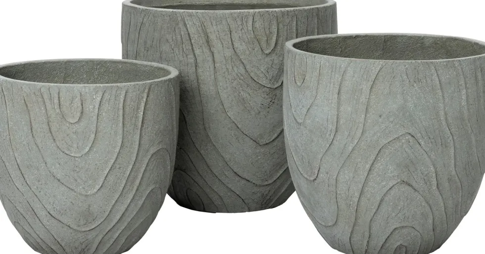 Intratuin bloempot Kos grijs D 34 H 32 cm