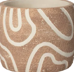 Intratuin bloempot Kyo bruin D 14,5 H 13 cm