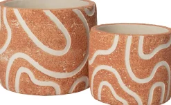 Intratuin bloempot Kyo oranje D 14,5 H 13 cm