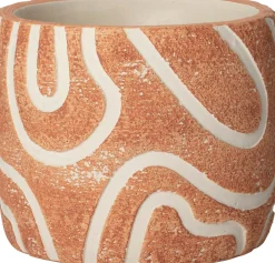 Intratuin bloempot Kyo oranje D 8 H 7 cm