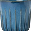 Intratuin bloempot Leno blauw D 17 H 16 cm