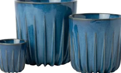 Intratuin bloempot Leno blauw D 17 H 16 cm