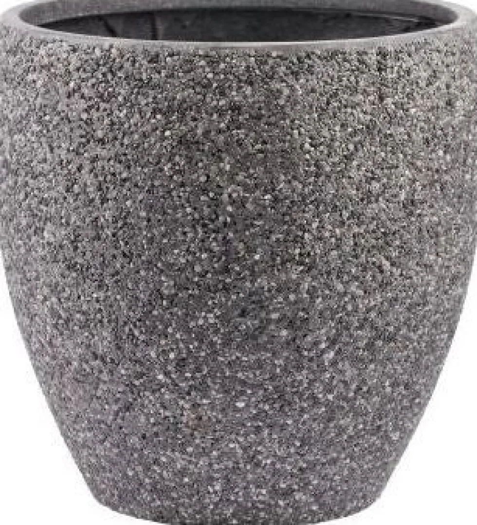 Intratuin bloempot Leo grijs D 26 H 26 cm