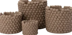 Intratuin bloempot Lian bruin D 14 H 11 cm