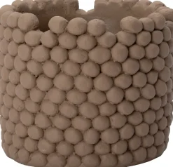 Intratuin bloempot Lian bruin D 14 H 11 cm