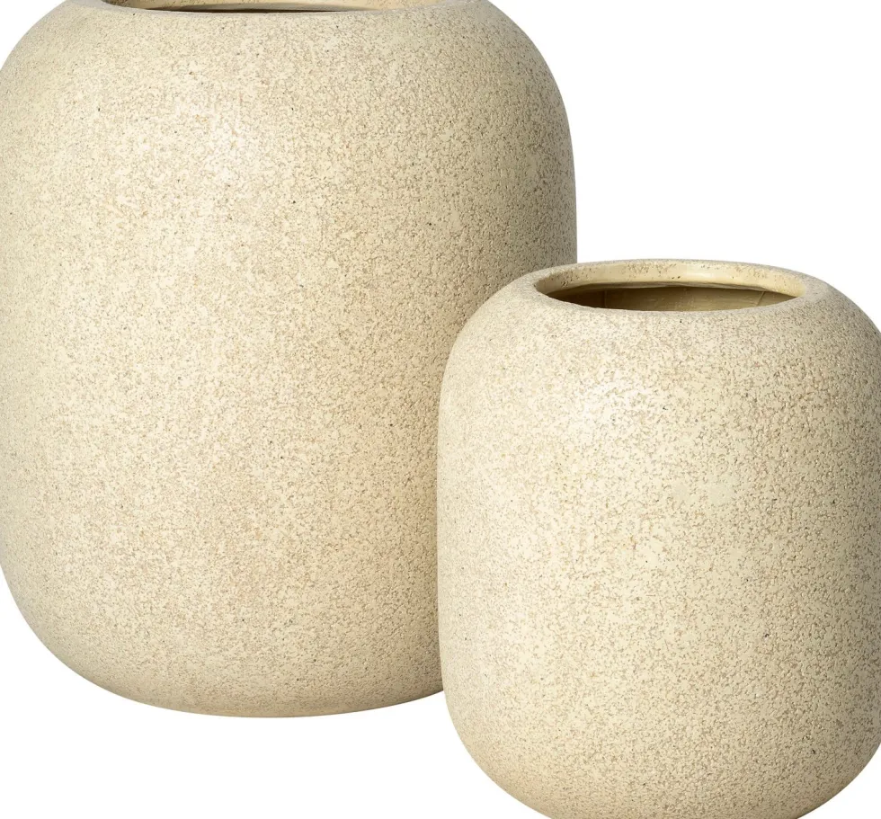 Intratuin bloempot Linda beige D 50 H 56,5 cm