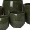 Intratuin bloempot Lino groen D 18 H 16 cm
