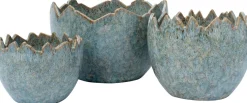 Intratuin bloempot Lio blauw D 18 H 14 cm