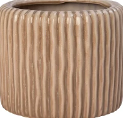 Intratuin bloempot Louva beige D 14 H 12 cm