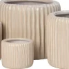 Intratuin bloempot Louva crème D 9 H 8 cm
