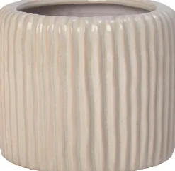 Intratuin bloempot Louva crème D 14 H 12 cm