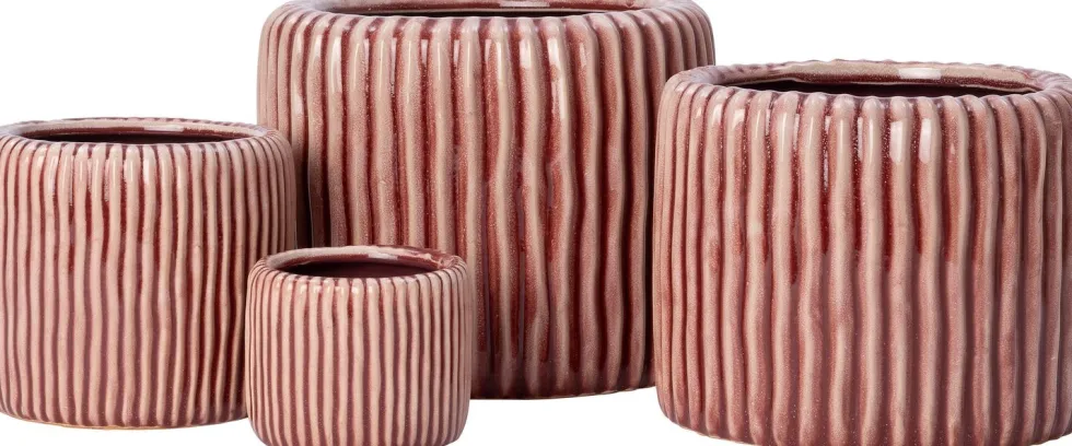 Intratuin bloempot Louva terracotta D 14 H 12 cm
