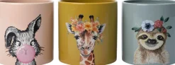 Intratuin bloempot Luiaard blauw D 9 H 8 cm