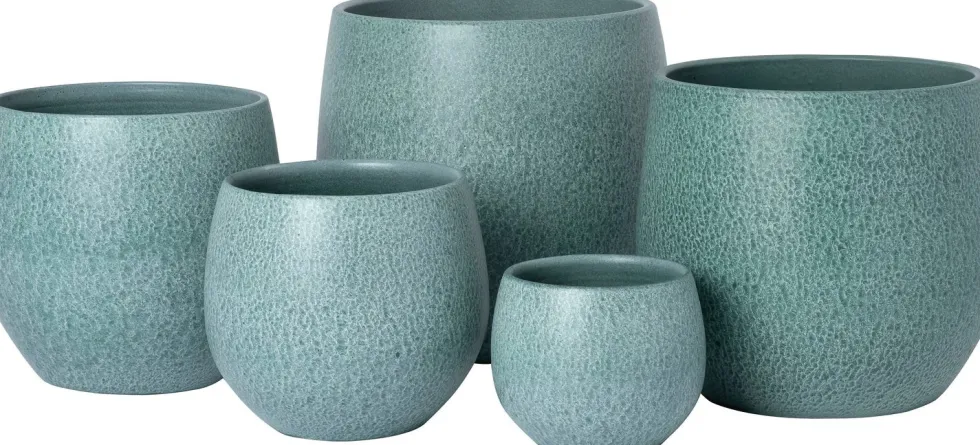 Intratuin bloempot Luke blauw D 19 H 17 cm