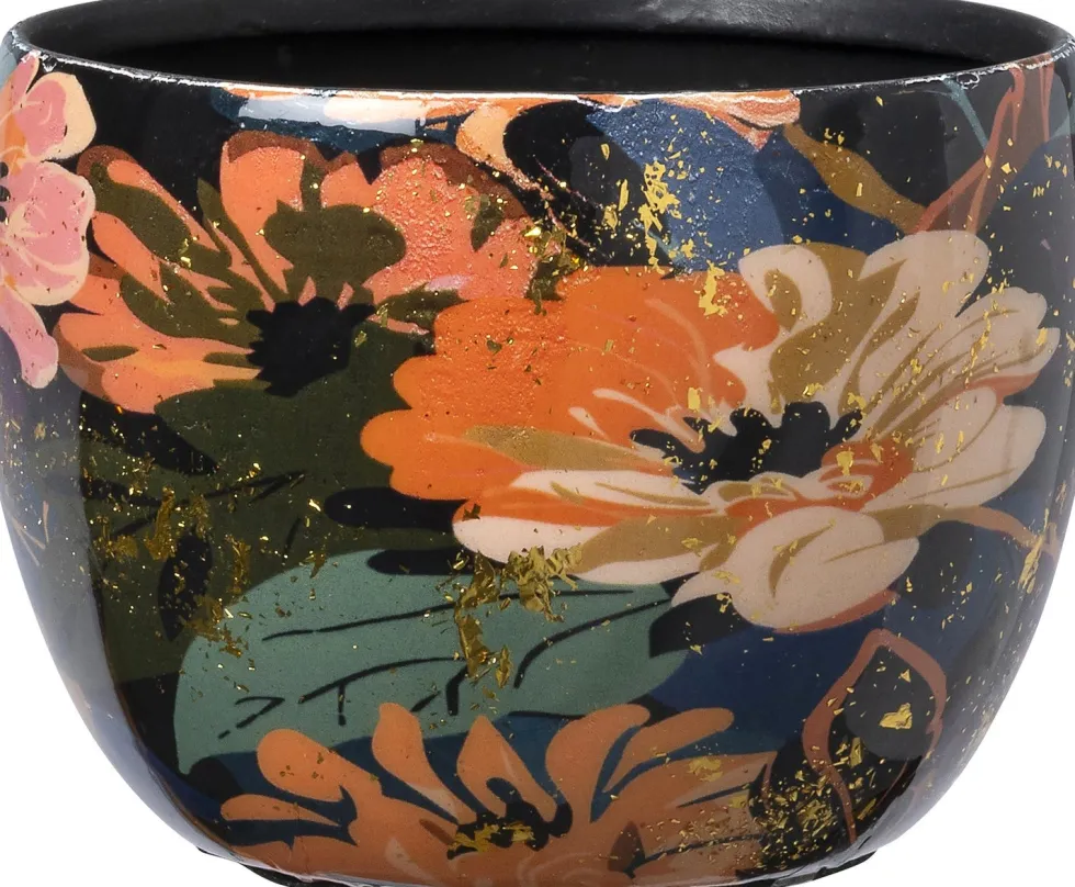 Intratuin bloempot Mabi zwart D 9 H 7 cm