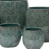 Intratuin bloempot Madeleine groen D 28 H 28 cm