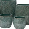 Intratuin bloempot Madeleine groen D 24 H 24 cm