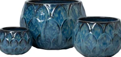 Intratuin bloempot Mae blauw D 37 H 26 cm