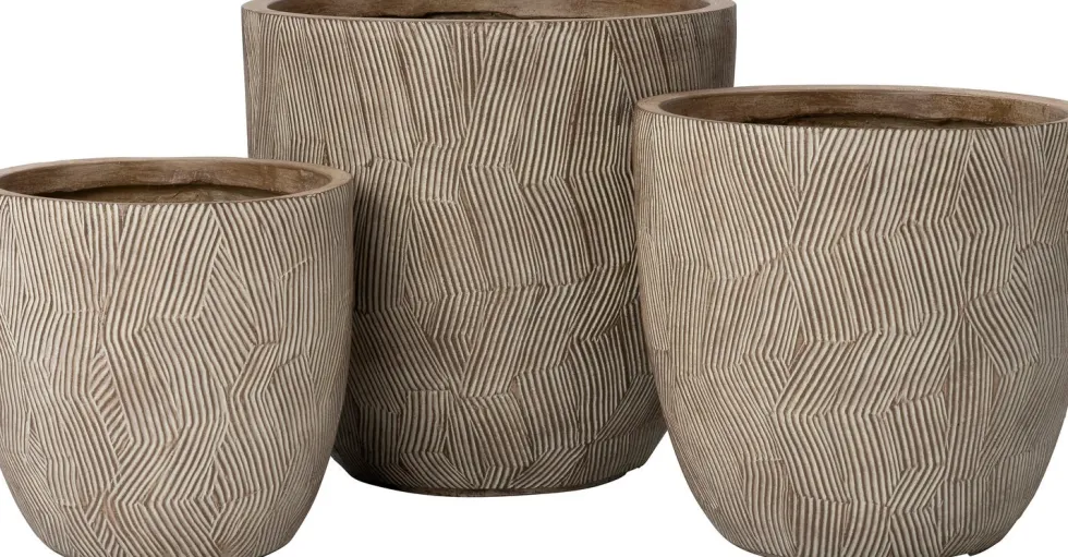 Intratuin bloempot Mani bruin D 44 H 43,5 cm