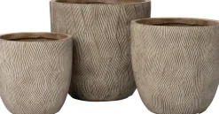 Intratuin bloempot Mani bruin D 37 H 36,5 cm