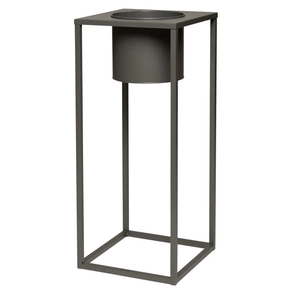 Intratuin bloempot Maria op voet grijs D 24 H 60 cm