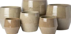 Intratuin bloempot Maure beige D 16 H 14 cm