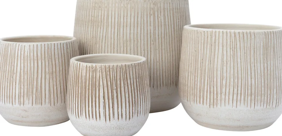 Intratuin bloempot Melle crème D 16 H 14 cm