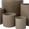 Intratuin bloempot Mesio taupe D 20 H 18 cm