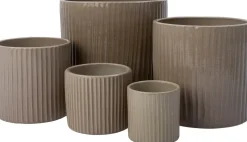 Intratuin bloempot Mesio taupe D 20 H 18 cm