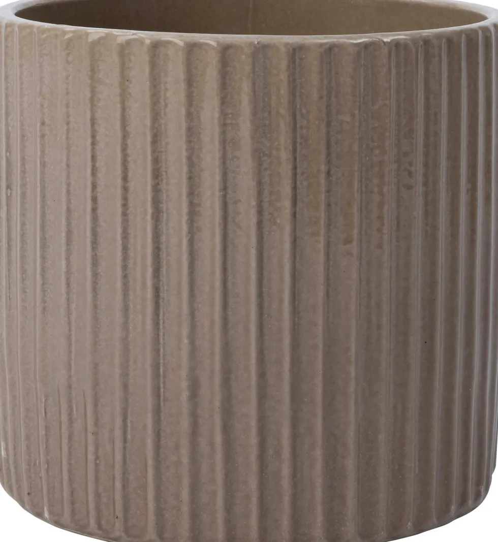 Intratuin bloempot Mesio taupe D 20 H 18 cm