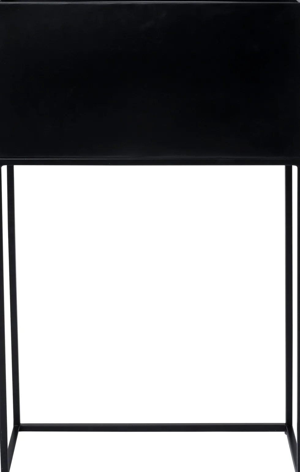 Intratuin bloempot met standaard Shay zwart 50 x 25 x 80 cm